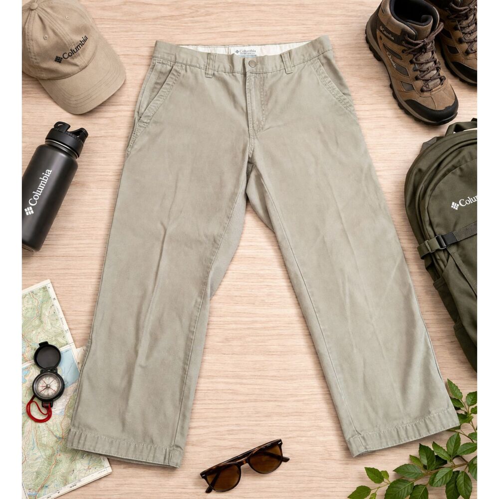 Columbia Pants Womens Size 8 Hiking Tan Hiking Pants Capris 22" Inseam